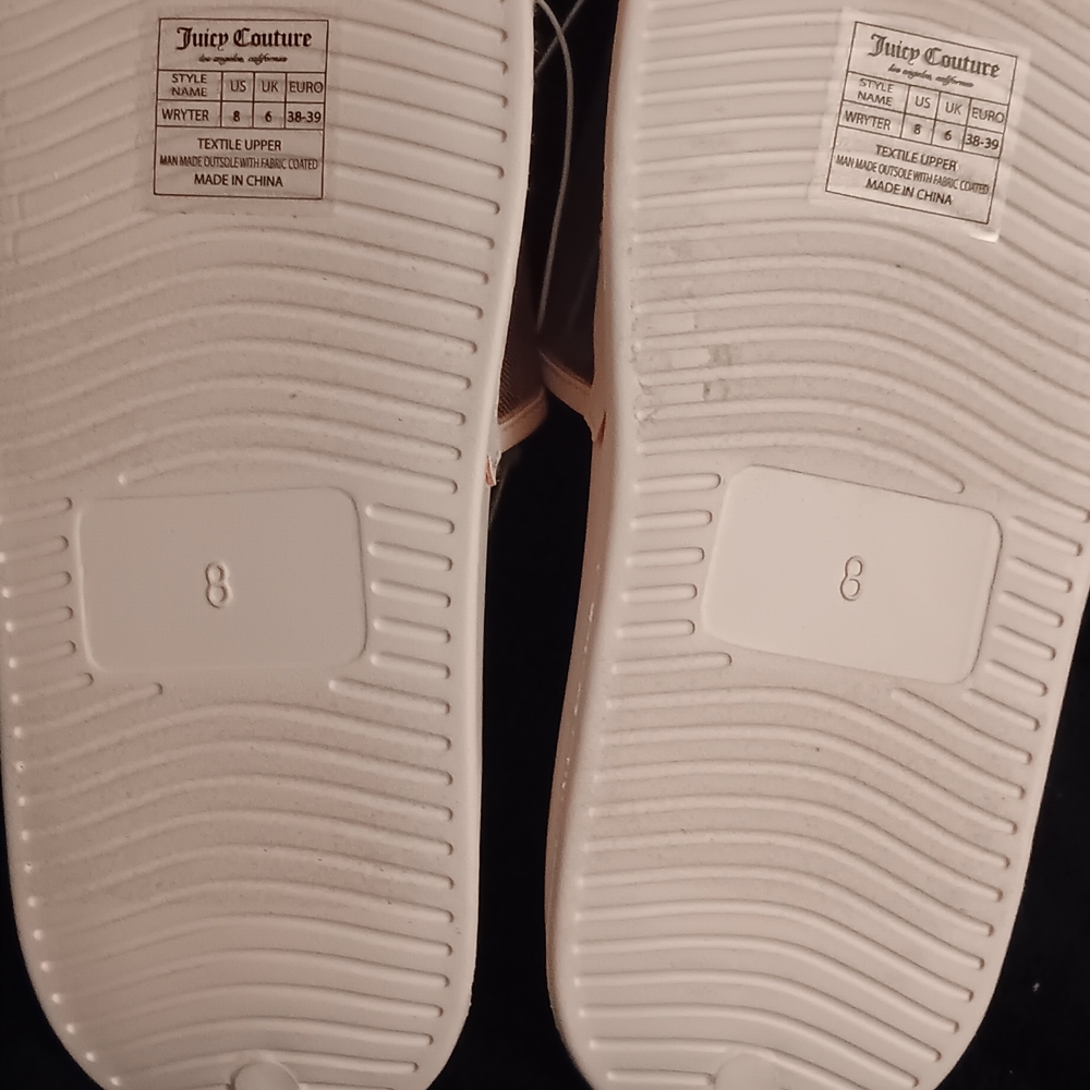 Juicy Couture Blush Pink Mesh Slide Sandals Women's Size 8M - Picture 4 of 4